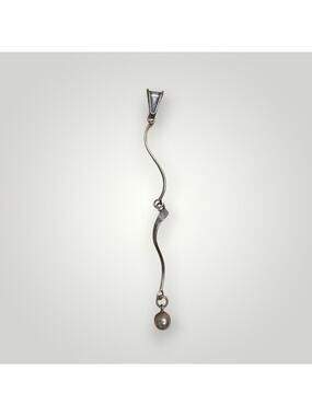 Vintage Sterling Silver 925 Baseball Dangle Pendant Sports Charm